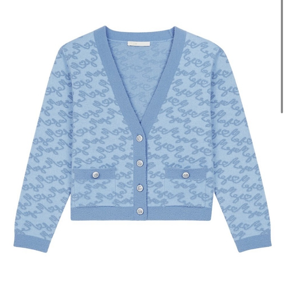 Maje Moetic Jacquard Cardigan size 3
